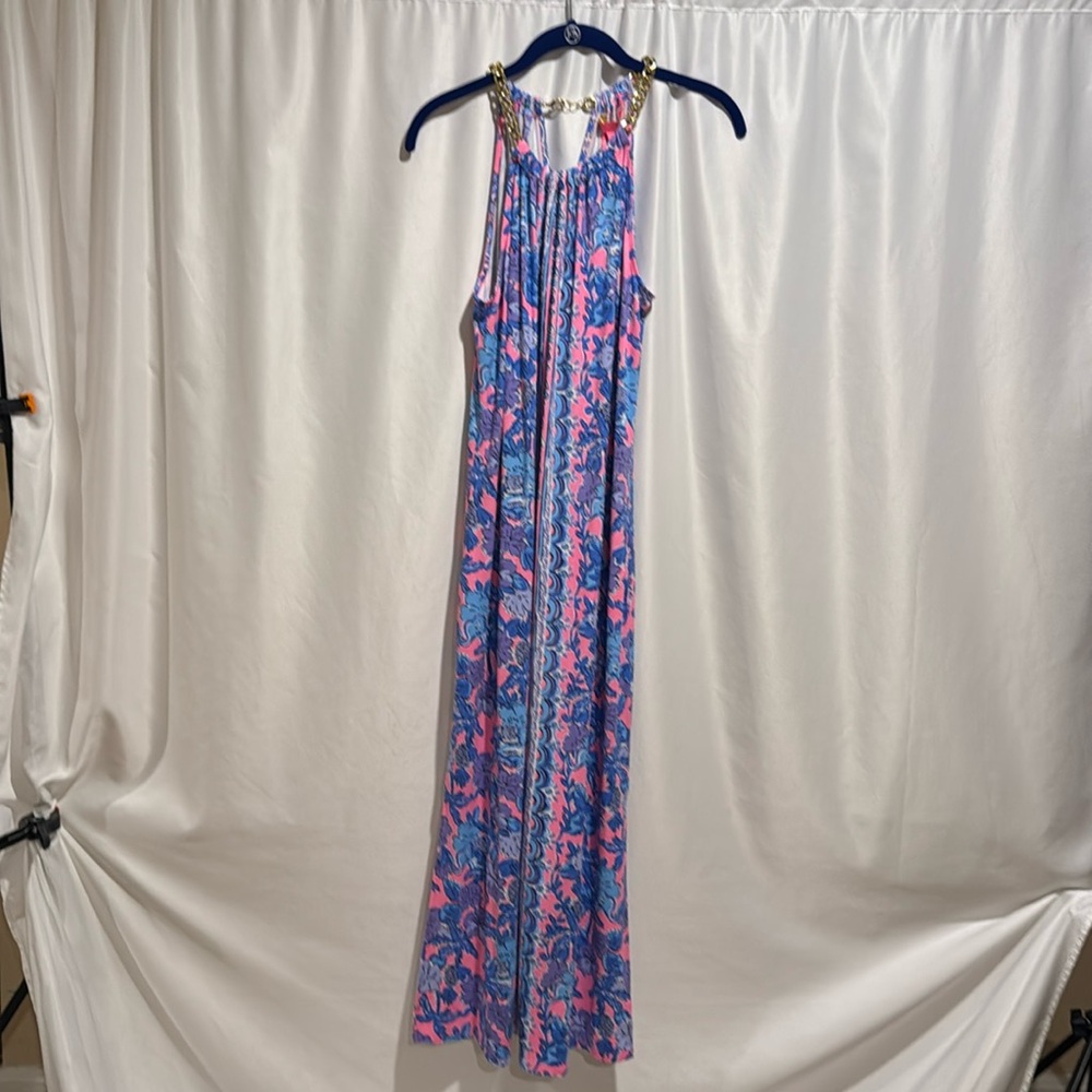 LILLY Pulitzer Palm Paradise Soleil Pink Bingham Dress